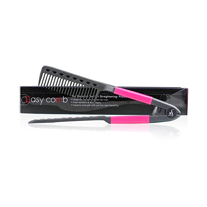 Straightening Comb For Hair - Pink - LaCosmetical