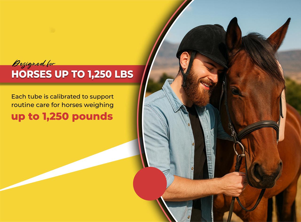 Ivermectin Horse Paste Apples Flavored, 6.08 g 1.87% (3-Pack)