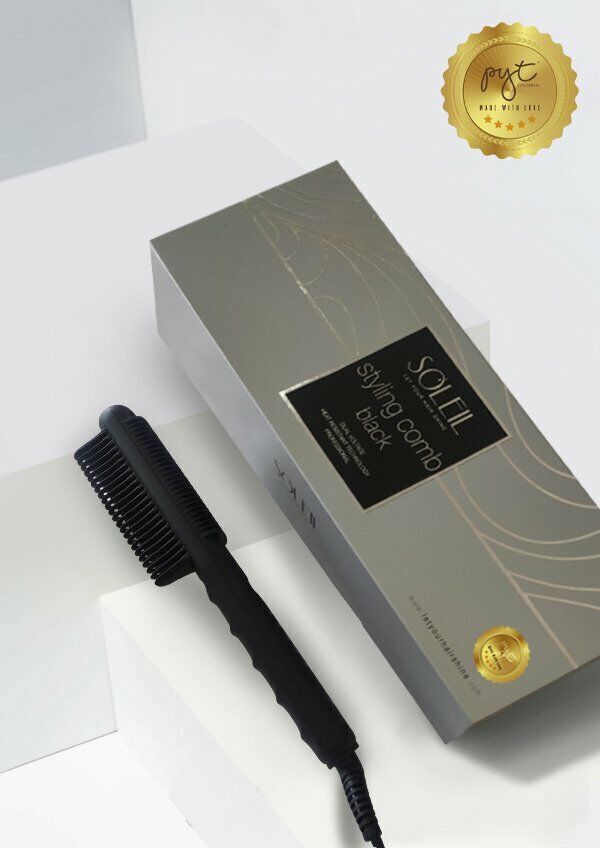Soleil Styling Comb Black BNIB Dual Voltage - LaCosmetical