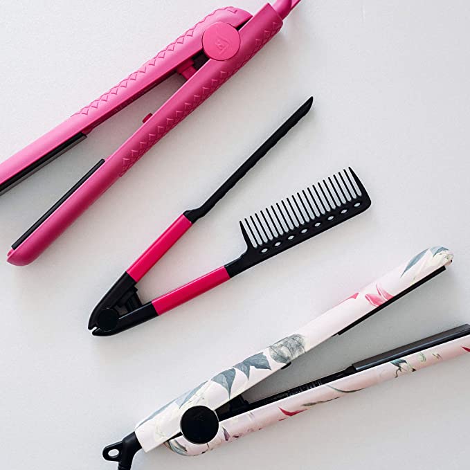Straightening Comb For Hair - Pink - LaCosmetical