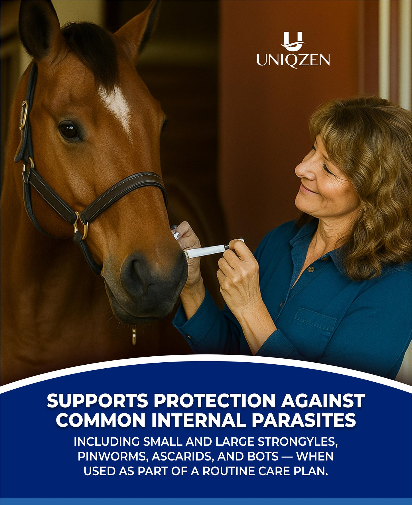 Ivermectin Horse Paste Apples Flavored, 6.08 g 1.87% (3-Pack) - Horse Dewormer Oral Equine Wormer for Horses - Includes 3 Syringes with Adjustable Dosage Control