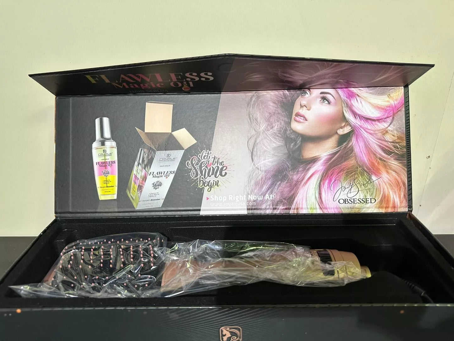 Royale Professional 3 in 1 Blower Brush Hair Dryer & Styler & Detangler NEW