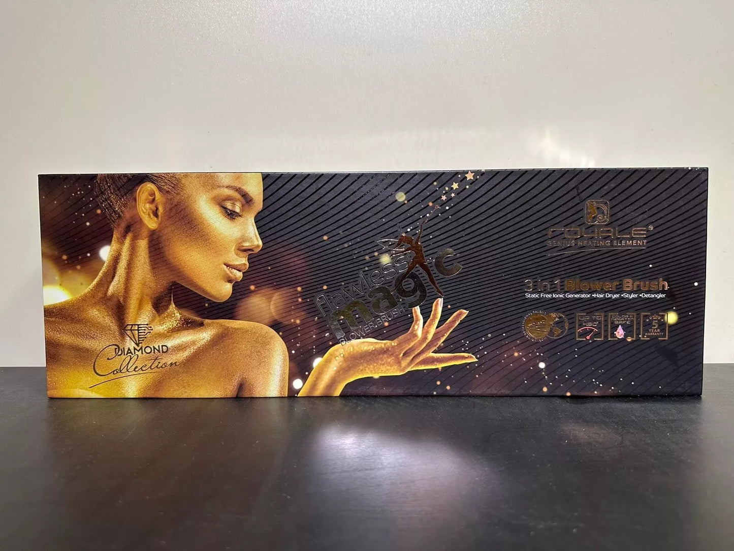 Royale Professional 3 in 1 Blower Brush Hair Dryer & Styler & Detangler NEW